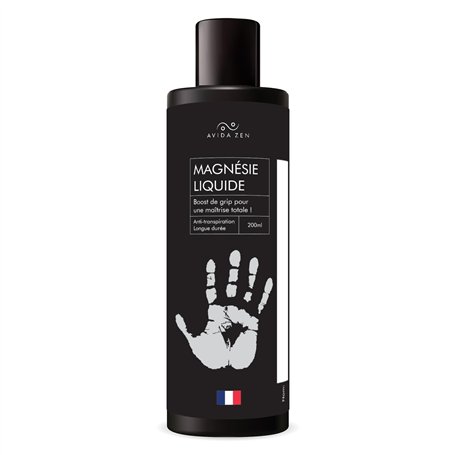 AVIDA ZEN Magnésie Liquide 200ml – Magnésie Accessoire Idéal pour Grip Escalade