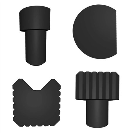 ULROAD Lot de 4 crochets de banc de 20 mm pour le travail du bois