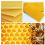 Lot de 18 plaques de cire d'abeille 100 % pure (19,5 x 39,5 cm) 1,4 kg, parois centrales pour les apiculteurs, la fabrication de
