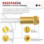 RedStar24 Câble SAT Premium 7,5m - Câble Coaxial Connecteur F Classe A+ - Câble Antenne Fiche F pour TV, Routeur & Modem Interne