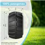 Lot de 2 protections de roue XL compatibles avec Gardena Sileno Life City - Profil de tondeuse robot - Augmentation de la tracti