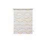 K-Home Store Enrouleur Double Klemmfix Madrid sans perçage Motif Vague imprimée Beige 40 x 150 cm (l x L)