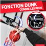 VALENESS® Mini Panier de Basketball Intérieur [pour Porte & Mur] - Petit Panier de Basket avec Fonction Dunk, 4 Ballons, Pompe &