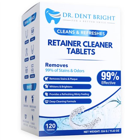 Retainer Lot de 120 tablettes de nettoyage pour des conteneurs propres et frais