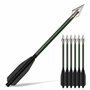 HOME WOODS Crossbow Flèches d'arbalète avec Pointes de Chasse 50 à 80 LBS pour la Chasse Arbalète Pistolet Boulon d'arbalète Cib