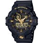 Casio Montre Quartz Homme 57.00mm avec Cadran Noir analogique/numérique et Bracelet en Rubber Strap Noir GA-710B-1A9ER