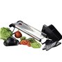 Chef's INSPIRATIONS Mandoline coupe-légumes avec lame en V, mandoline et mandoline à julienne avec 6 inserts différents, brosse 