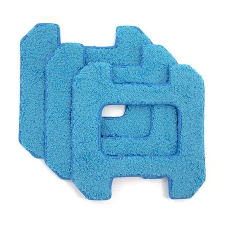 Hobot 268/288 Lot de 3 chiffons de nettoyage de rechange en microfibre pour nettoyage à sec Bleu