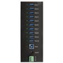 EXSYS EX-11230HMS 10 Port USB 3.2 Gen 1 HUB Kit Rail din et Mur Via VL811+ Chipset