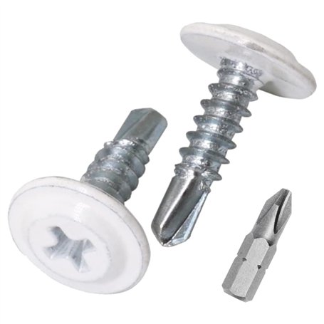 SKIR'CO Lot de 150 vis autoforeuses peintes 4