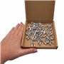 SKIR'CO (50 pièces) Rivets aveugles à tête fraisée en aluminium 4.8 x 10 mm Mandrin en acier Rivets pop