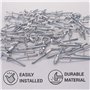 SKIR'CO (50 pièces) Rivets aveugles à tête fraisée en aluminium 4.8 x 12 mm Mandrin en acier Rivets pop