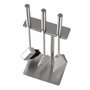 HANSA Ensemble d'outils de cheminée de qualité supérieure (3 pièces) SS - Cintre carré en acier inoxydable - Accessoires de chem