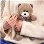 FANCY Peluche Petit Ours Brun 30 сm, Nounours pour Enfants et Adultes, Ours Brun Peluche pour Bébé 0+ - Cadeau Naissance Fille e