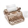EWA Eco-Wood-Art - Typewriter- Puzzle 3D en Bois - Casse-tête pour Adultes et Adolescents -à Monter soi-même sans Colle- 453 piè
