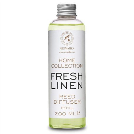 Recharge de Diffuseur Parfumé Linge Frais - 200ml - Diffuseur Parfum Maison - Diffuseur Parfumé de Fresh Linen - Reed Diffuser R
