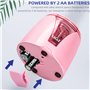 Eagle Taille-crayon automatique portable - Fonctionne avec piles - Convient pour les enfants, la maison, l'école et le bureau -