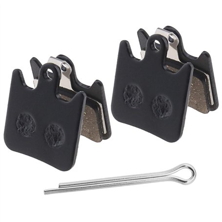 OTOTEC 2 Paires Plaquettes de Frein à Disque Vélo Semi-métalliques en Résine Épaisseur 4mm Ressorts Clips de Fixation Compatible