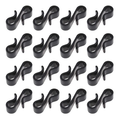 120pcs Crochet de Gouttière Clip de Lumière Crochets à Pince en Forme S Plastique pour Décoration Noël Lumières Suspendues