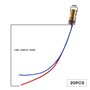20PCS 5V 650nm Moins de 5mW Laser à Point Rouge Tube Laser à Diode Laser Rouge avec Diamètre Extérieur de la Tête 6mm pour Instr
