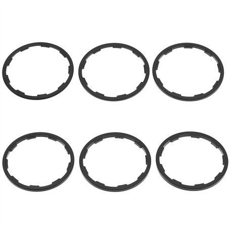 6pcs Vélo Volant Rondelle Entretoise Cassette Casque Joint Vélo Pédalier Essieu Rondelle Joint pour VTT Vélo de Route 1mm 1.5mm