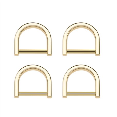 EMSea Lot de 4 petits anneaux en D à visser en forme de fer à cheval pour bricolage