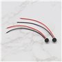 EMSea Lot de 10 microphones à condensateur électret 6027 avec câble 6 x 2,7 mm pour téléphone, MP3, MP4, ordinateur portable, ap