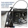 EMSea Câble de Déverrouillage Avant de Capot de Moteur d'automobile OE 7060551 51237060551 Compatible avec BMW E81 E87 Longueur