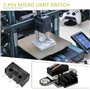 EMSea Lot de 4 Micro-interrupteurs de Fin de Course à 3 Broches D2F-5 Tels Que La Tension Et Le Courant pour Imprimante 3D équip