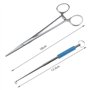 YINETTECH 1PC Pince de Pêche Droite et 1PC Dissolvant de Crochet de Pêche en Acier Inoxydable Outil d'appât de Pêche pour Décroc