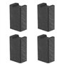 YINETTECH Lot de 2 paires de balais de charbon pour moteur compatibles avec machines à café Siemens EQ EQ5 EQ6 EQ7 EQ8 4 x 6 x 1
