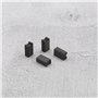 YINETTECH Lot de 2 paires de balais de charbon pour moteur compatibles avec machines à café Siemens EQ EQ5 EQ6 EQ7 EQ8 4 x 6 x 1
