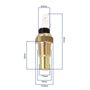 YINETTECH 1PC Capteur de Température d'eau de Moto OE: 34850-50A00 Capteur de Température de Liquide de Refroidissement Capteur