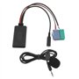 Adaptateur AUX Bluetooth avec Microphone Compatible avec Renault Clio/Espace/Kangoo/Laguna/Megane Câble AUX Bluetooth 5.0 Adapta