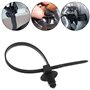 VGOL 20pcs Attaches de Câble en Nylon Attaches à Glissière Enveloppes Clip 170mm x 4.8mm pour l'industrie de la Construction Fam