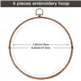 BOFRHME 4 Pièces 8,4 Pouces Cadre de Broderie Antique en Plastique en Vrac Cercle Cercles à Broder