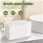 Distributeur de Mouchoirs en Papier Acrylique - Boîte à Mouchoirs Transparente pour Serviettes en Papier