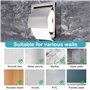 Juwacoo Porte Papier Hygiénique en Acier Inoxydable Intégré, Porte Rouleau Papier Toilette, Distributeur Papier Toilette, Suppor