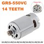 Iegefirm GRS550VC 14 Dents Moteur à Courant Continu 21500-29000 /Min Moteur de Perceuse au Lithium DC 14.4V pour Tournevis éLect
