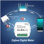 Niukuyu Tuya Smart Life ZigBee Compteur D'éNergie 80A avec Pince de Transformateur de KWh Moniteur de Statistiques D'éLectricité