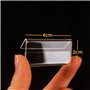Myqqhbs Lot de 50 mini porte-étiquettes transparents en plastique acrylique 2 x 4 cm