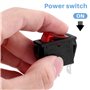 Geieold Interrupteur a bascule ON OFF Bipolaire 28x10mm 250V 15A ROUGE 3 Bornes