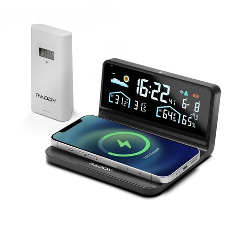 Raddy DT5-W Station météo sans Fil avec capteur extérieur
