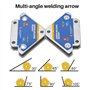 JIVIMOCO 4PCS 50KG Titulaires de Soudage Magnétique Angle de Soudage Aimant de Soudage Fixateur Positionneur Ferrite Possession 