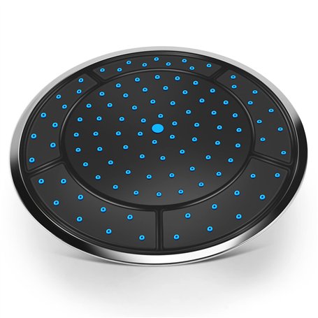 Tsudoku 1Pcs Douche Actionnée par Pluie de Forme Ronde en Plastique de 25Cm Accessoires Cabine de Buse de Tête de Toit Dessus de