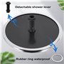 Tsudoku 1Pcs Douche Actionnée par Pluie de Forme Ronde en Plastique de 25Cm Accessoires Cabine de Buse de Tête de Toit Dessus de