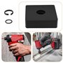 eMagTech 1 ensemble de bagues de retenue pour clé à choc 3/8 compatible avec Milwaukee 0,8 x 0,13 cm, noir