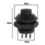 eMagTech Lot de 2 Interrupteurs à Bouton-Poussoir de Démarrage pour Voiture Interrupteurs à Bouton-Poussoir Momentanés pour Voit