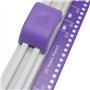 Lobamop 1 perforatrice à 30 trous - En plastique violet - 30 trous - A4 B5 A5 A7 B7 A6 B6 - Capacité : 5 feuilles