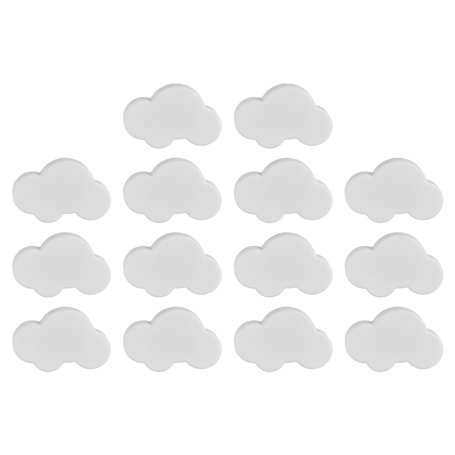 Povxlum Lot de 14 boutons de meubles décoratifs en forme de nuage pour chambre d'enfant